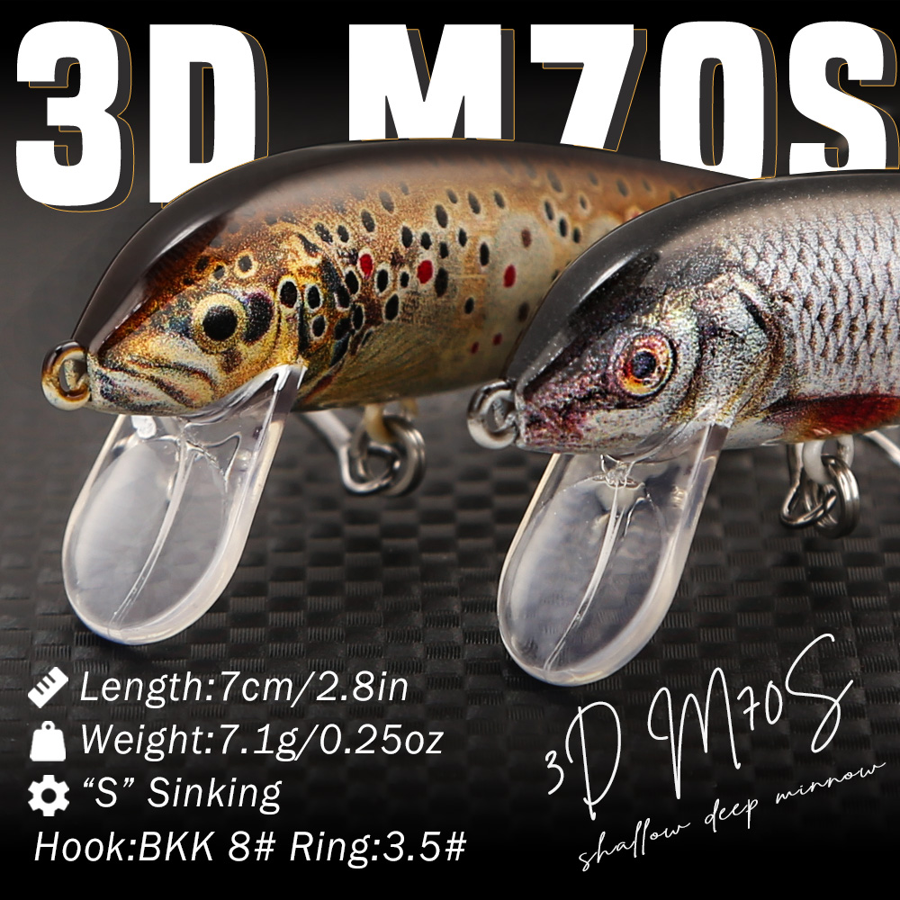 B&U Fishing Lures Sinking Minn - Fishing Hook Treble のレビューと価格