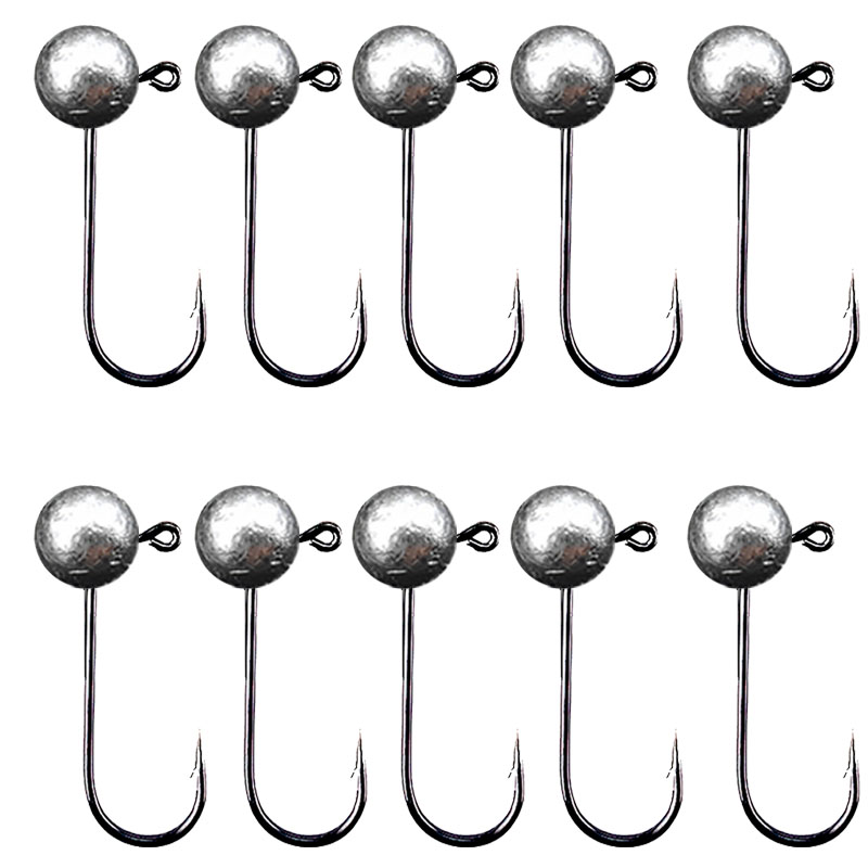 10pcs/lot Jig Head Fishing Hoo - Fishing Hook Offset のレビューと価格