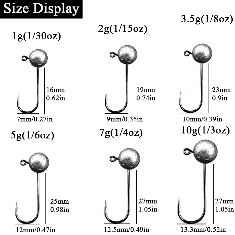 10pcs/lot Jig Head Fishing Hoo - Fishing Hook Offset のレビューと価格