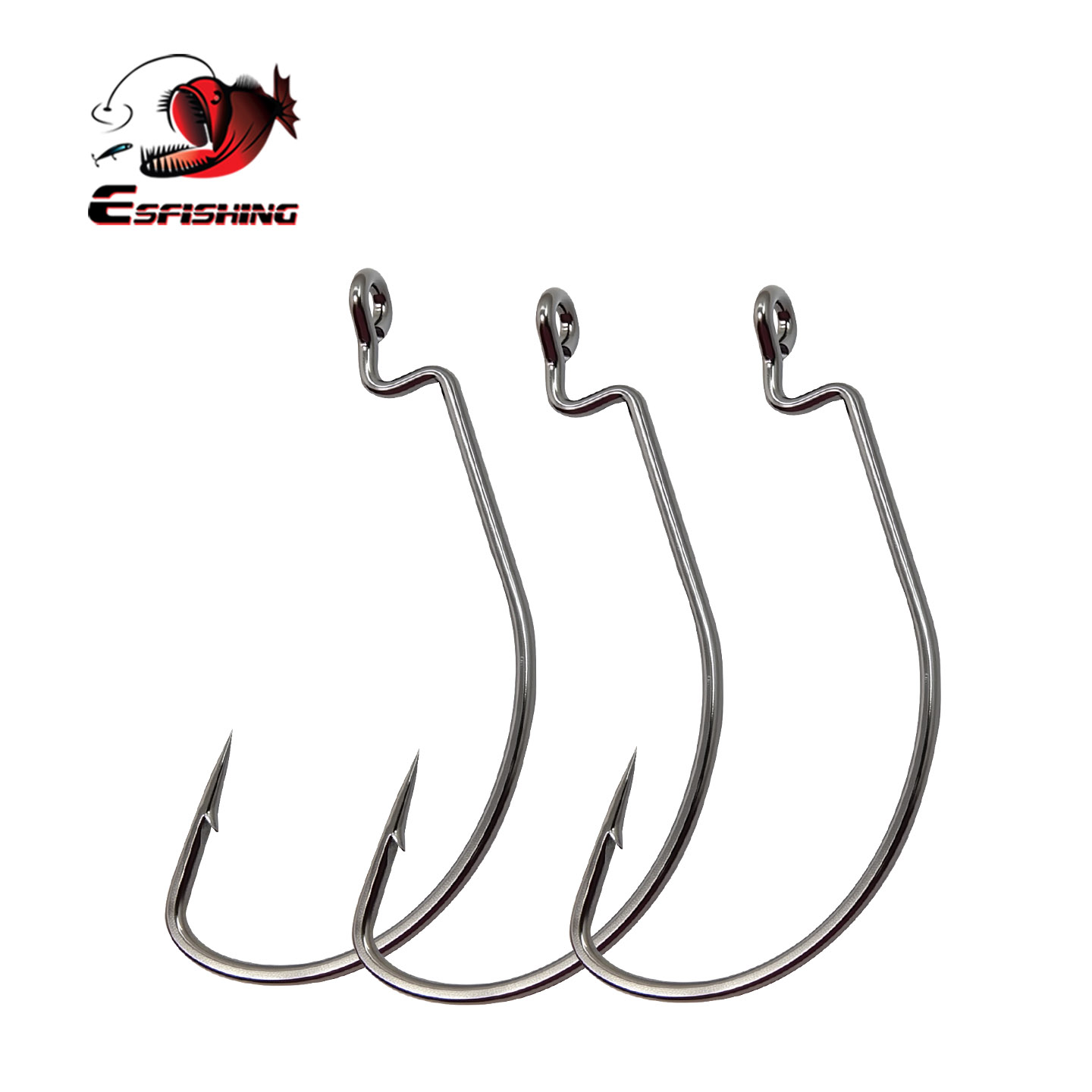ESFISHING Offset Hook Carbon S - Fishing Hook Offset のレビューと価格