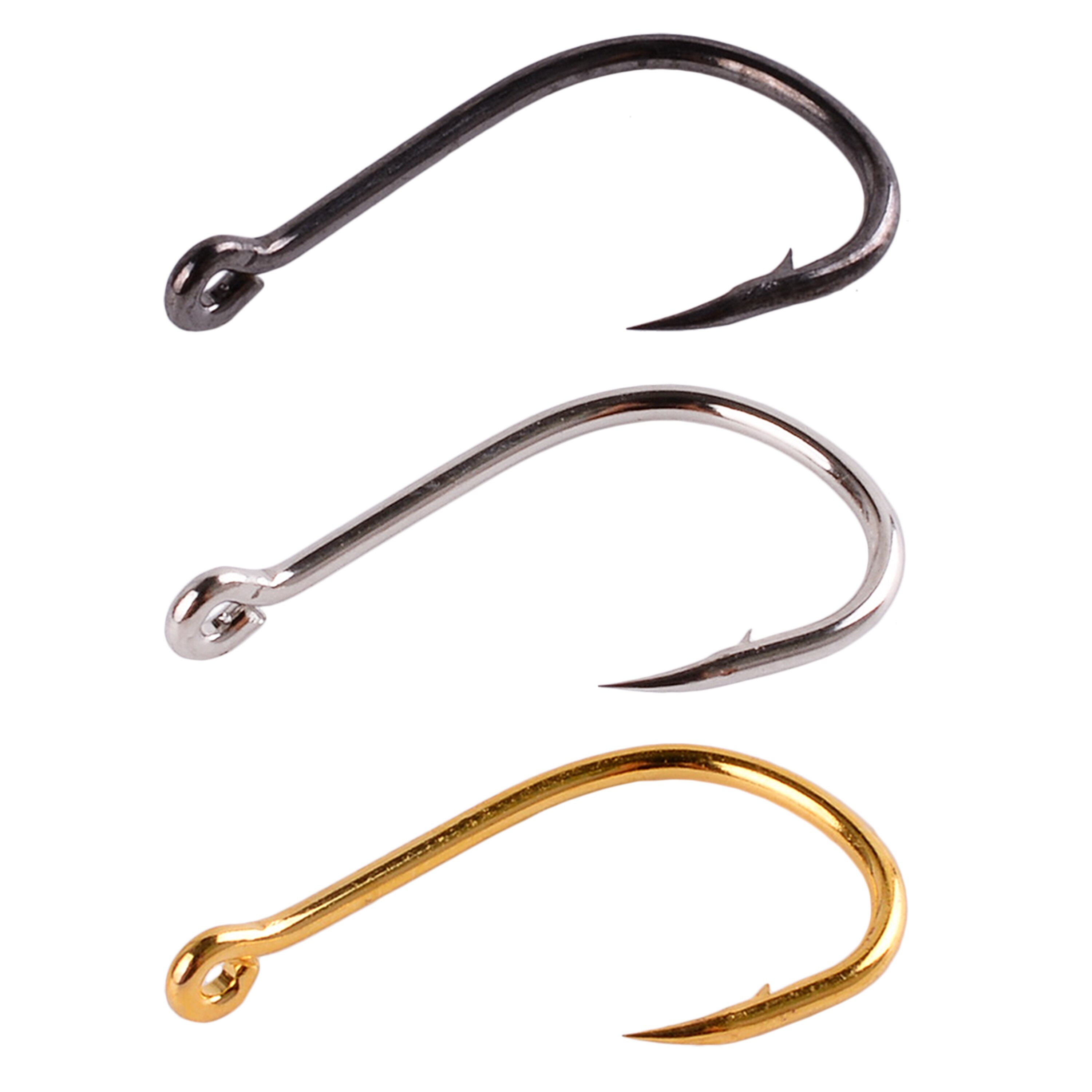 New 100Pcs Fishing Hooks Set C - Fishing Hook Circle のレビューと価格