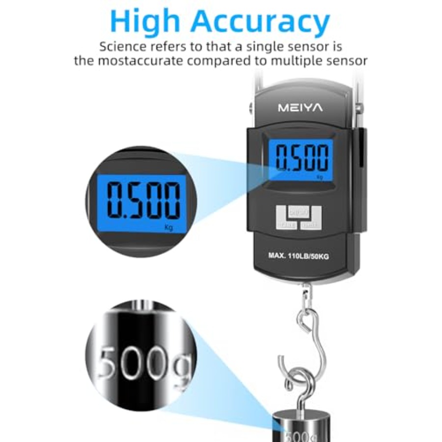 Fish Scale 110lb/50kg Digital  - Fishing Hook Stainless Steel のレビューと価格