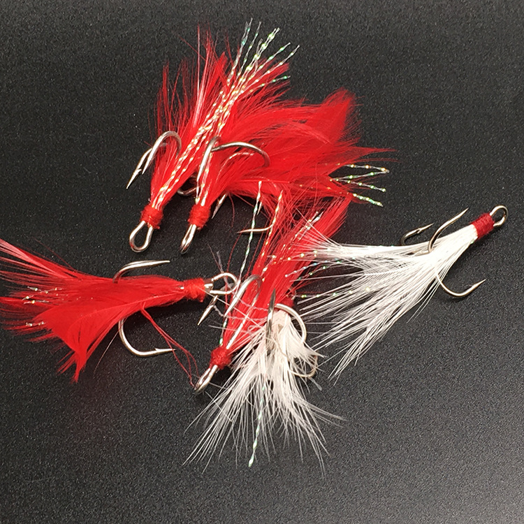 Fishing Treble Hook Lure Red W - Fishing Hook Weedless のレビューと価格