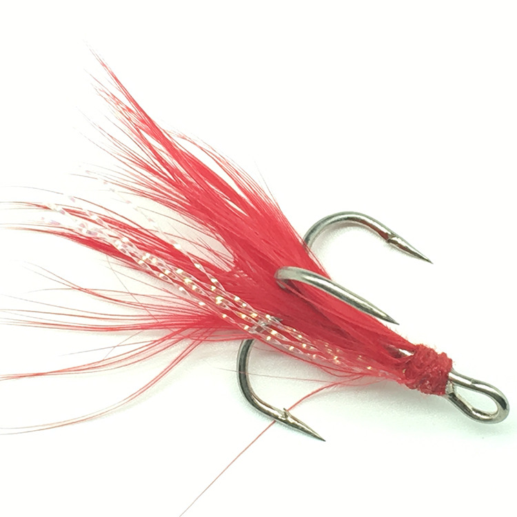 Fishing Treble Hook Lure Red W - Fishing Hook Weedless のレビューと価格