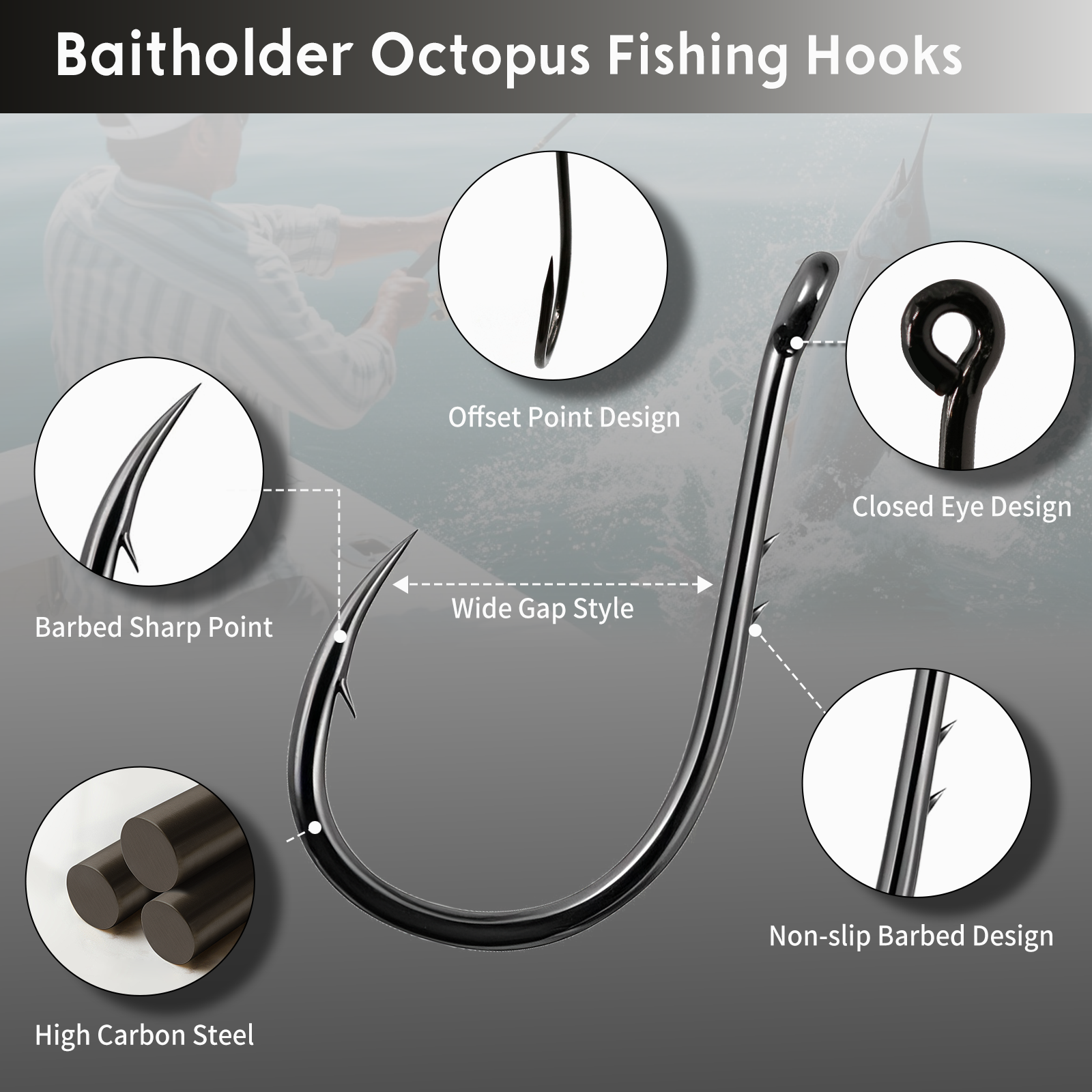 FishTrip Fishing Hook Octopus  - Fishing Hook Circle のレビューと価格