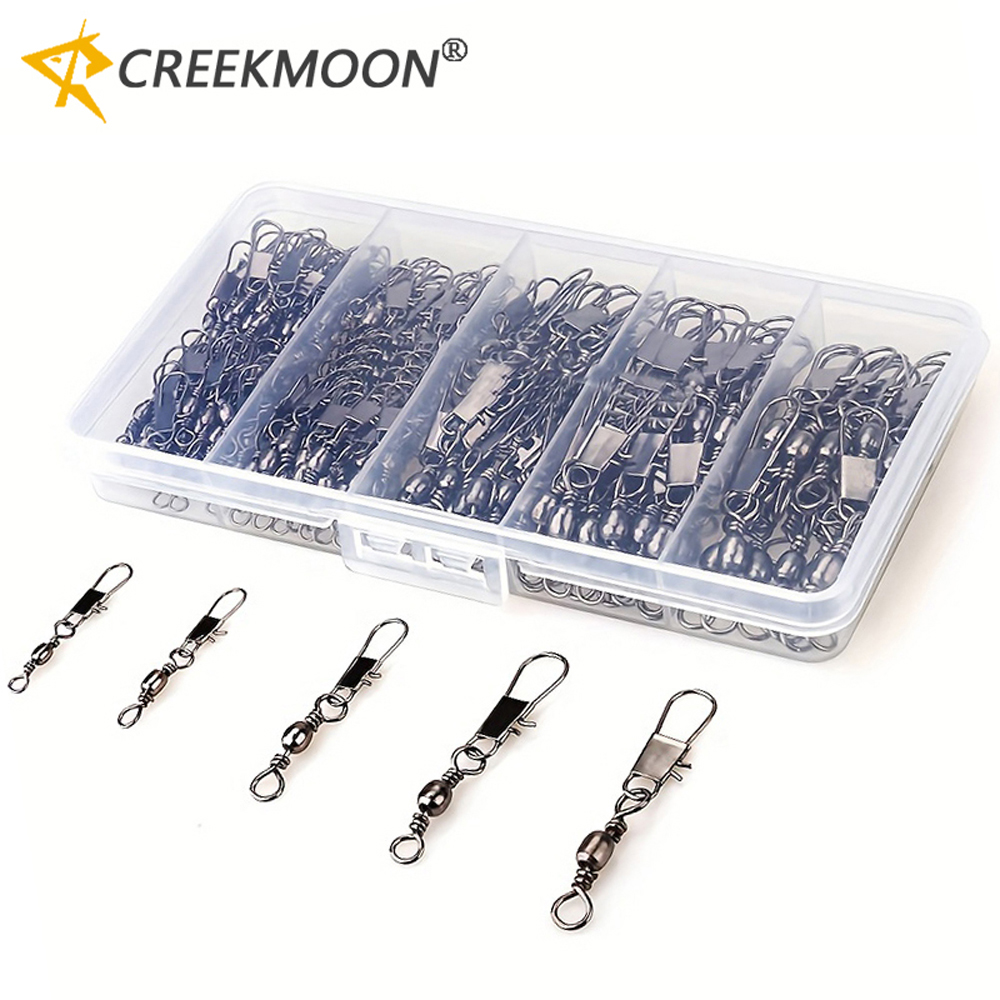 100Pcs/Lot 4#6#8#10#12# Swivel - Fishing Hook Stainless Steel のレビューと価格
