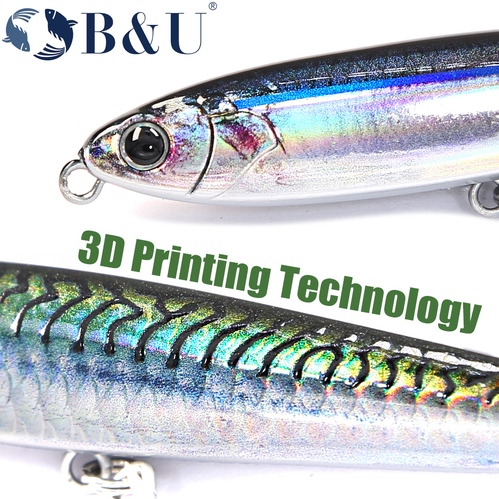 B&U Sinking Pencil Fishing Lur - Fishing Hook Treble のレビューと価格