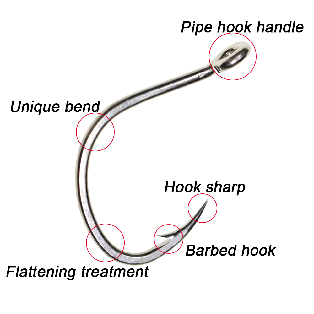 ICERIO 10PCS Matte Tin Coating - Fishing Hook Offset のレビューと価格