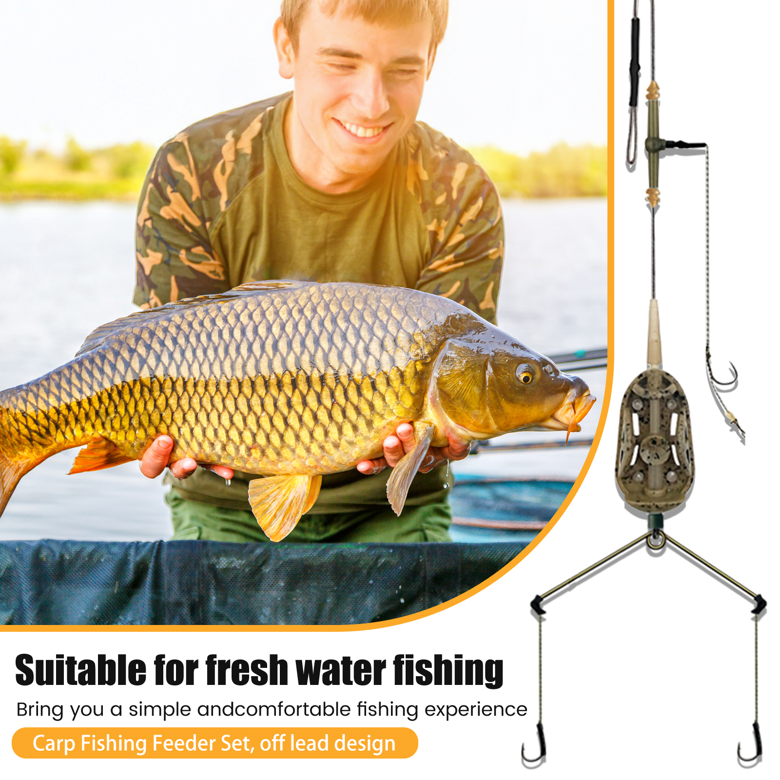 3 Hook Pre-tied Carp Hair Rigs - Fishing Hook Assortment のレビューと価格