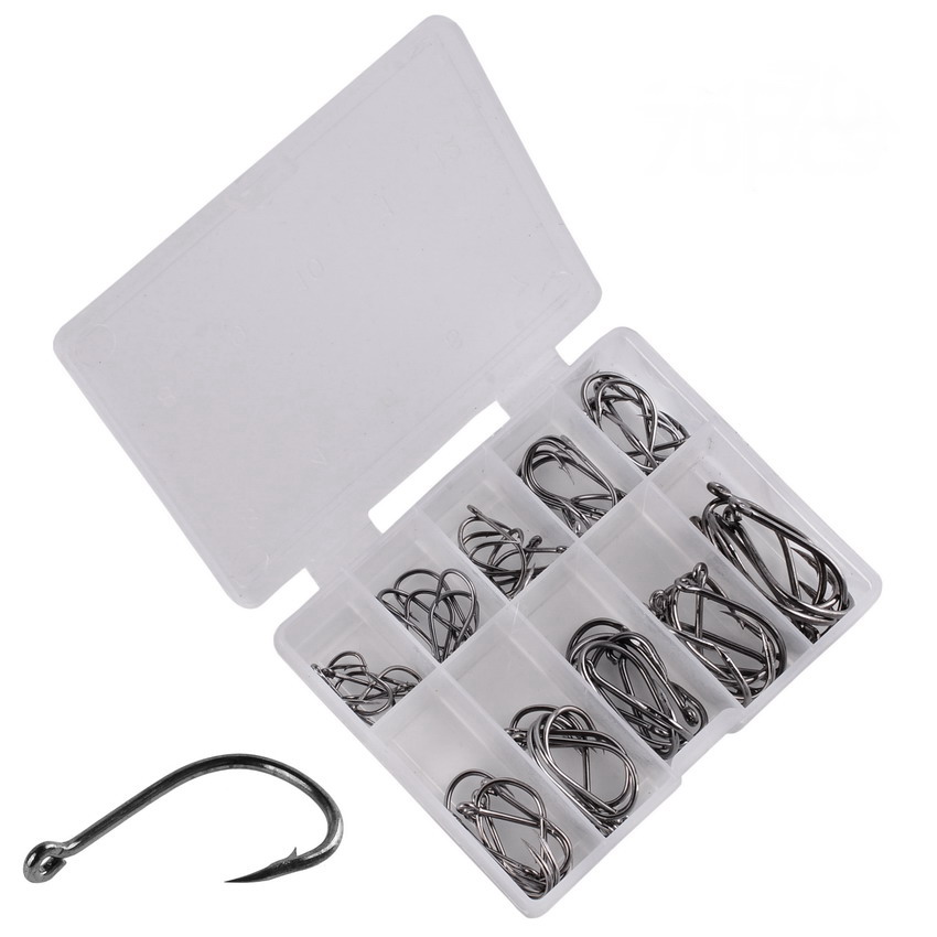 70Pcs/box Fishing Hooks Set Ki - Fishing Hook Circle のレビューと価格