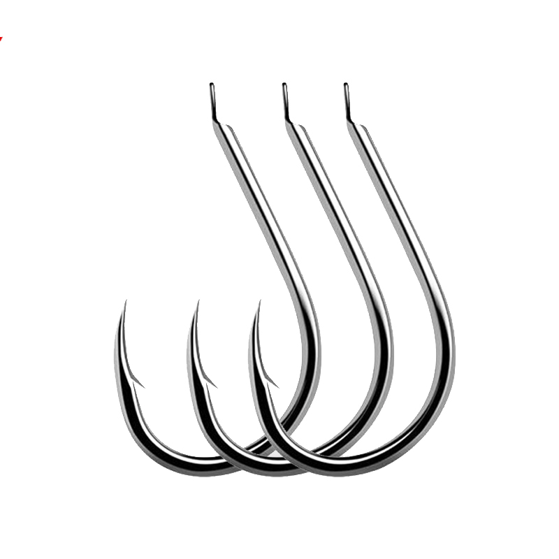 100pcs/Lot 7 Size Barbed Fishi - Fishing Hook Circle のレビューと価格