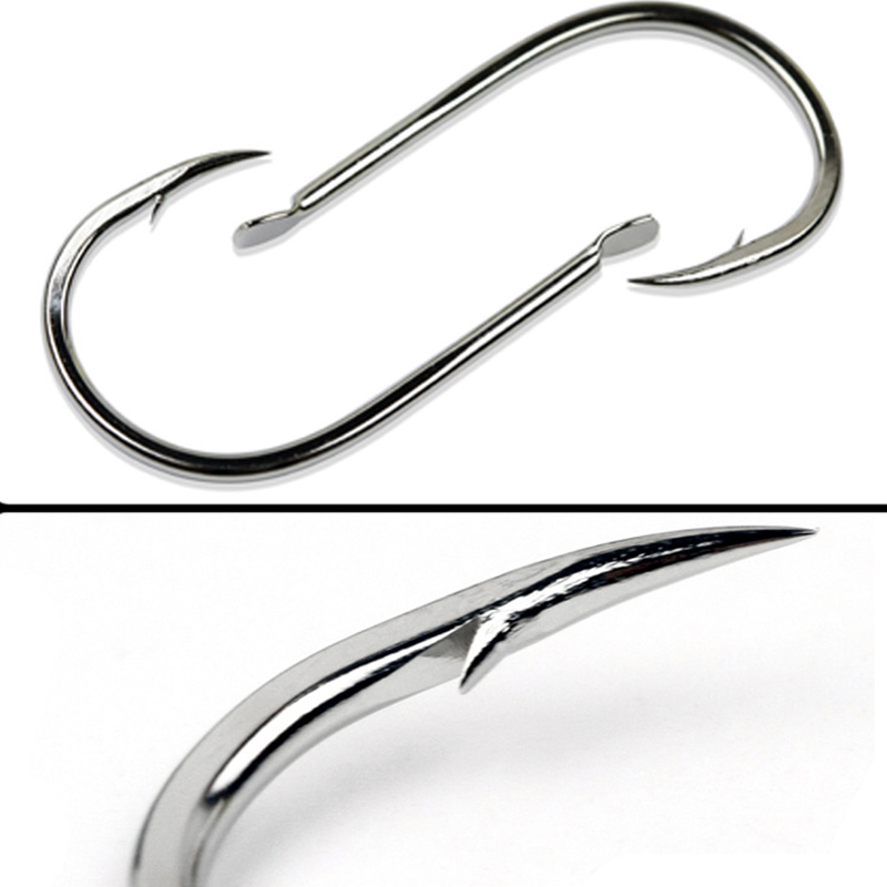 100pcs/Lot 7 Size Barbed Fishi - Fishing Hook Circle のレビューと価格