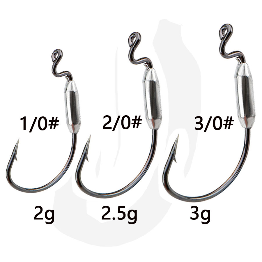 5pcs 1/0# 2/0# 3/0# Offset Fis - Fishing Hook Offset のレビューと価格