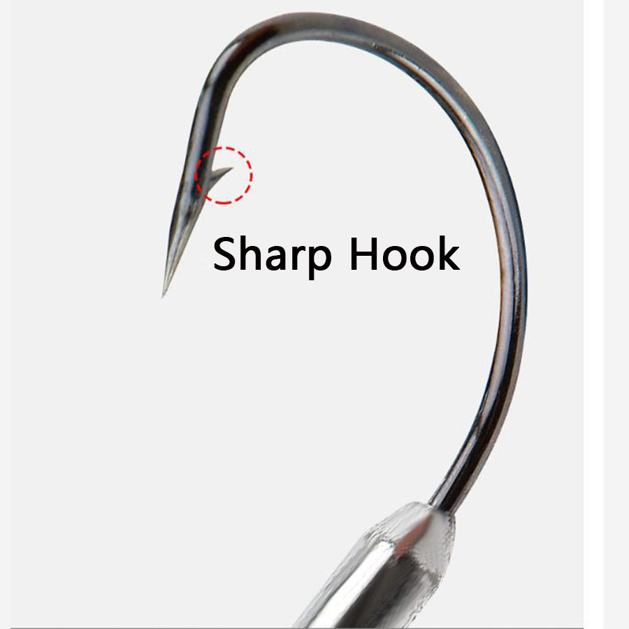 5pcs 1/0# 2/0# 3/0# Offset Fis - Fishing Hook Offset のレビューと価格