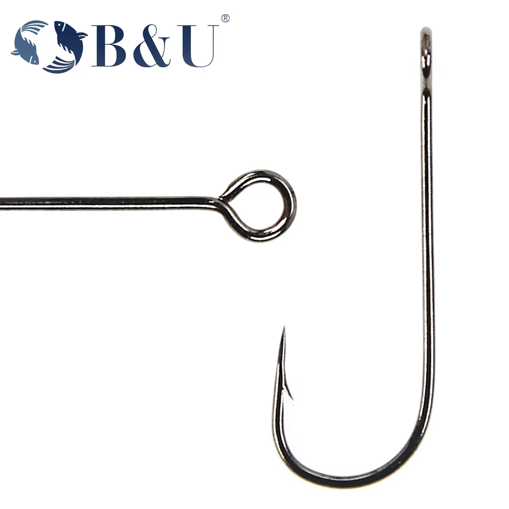 B&U 20pcs Fishing Hook Big Eye - Fishing Hook Offset のレビューと価格