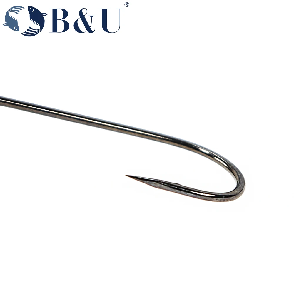 B&U 20pcs Fishing Hook Big Eye - Fishing Hook Offset のレビューと価格