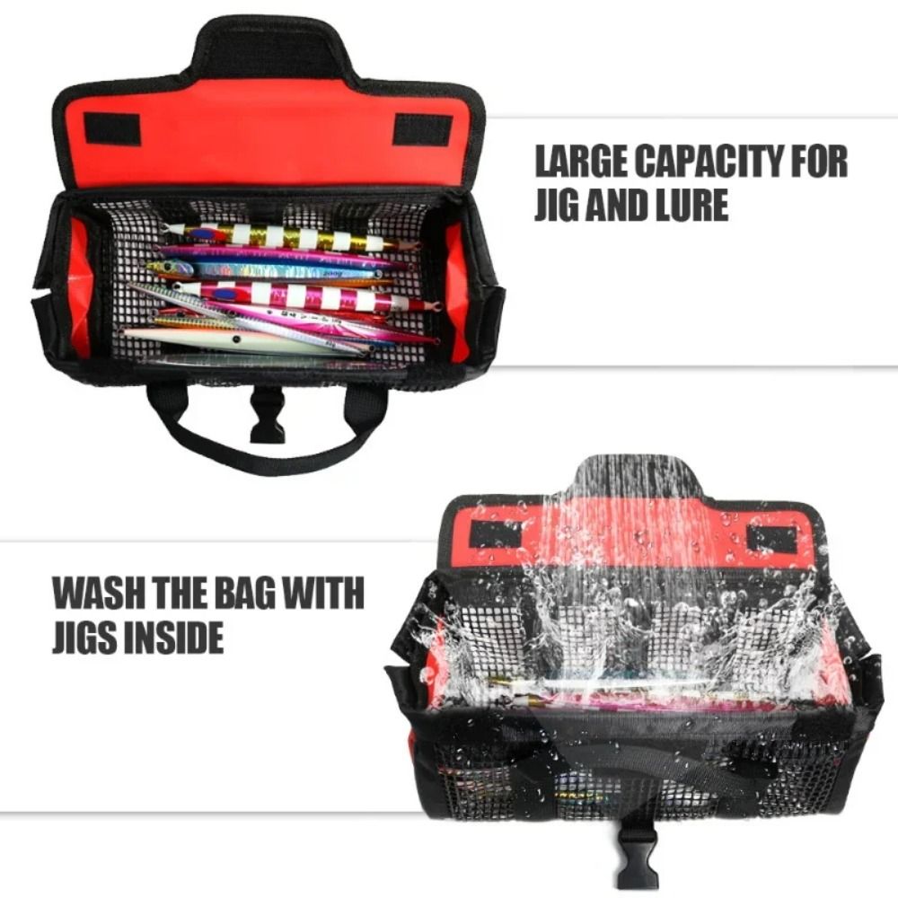 Jig Mesh Bag Lure Bait Storage - Fishing Hook Jig のレビューと価格