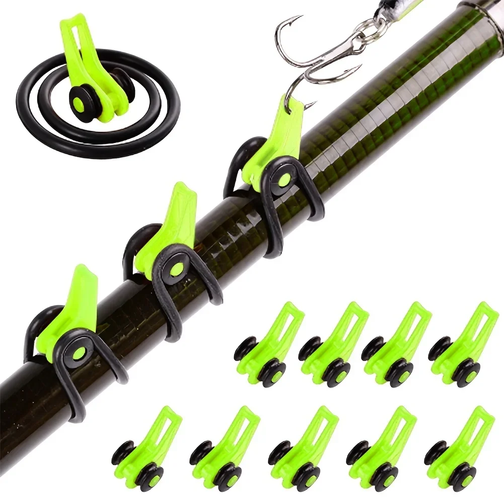 10pcs/lot Fishing Rod Pole Hoo - Fishing Hook Jig のレビューと価格