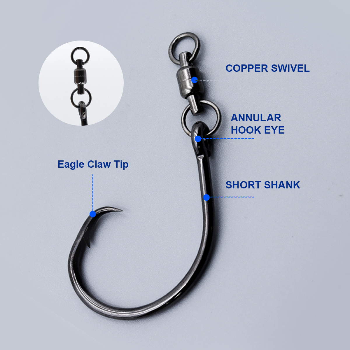 ZYZHE 3/6/9pcs Circle Hooks Wi - Fishing Hook Offset のレビューと価格