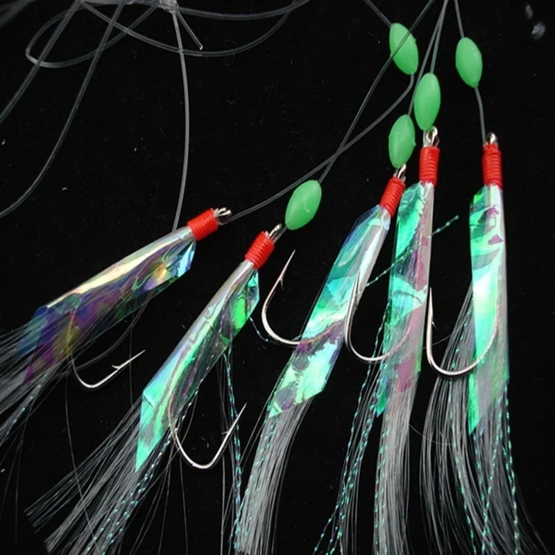 5 Pcs/Set Multi-Color Soft Sil - Fishing Hook Assortment のレビューと価格