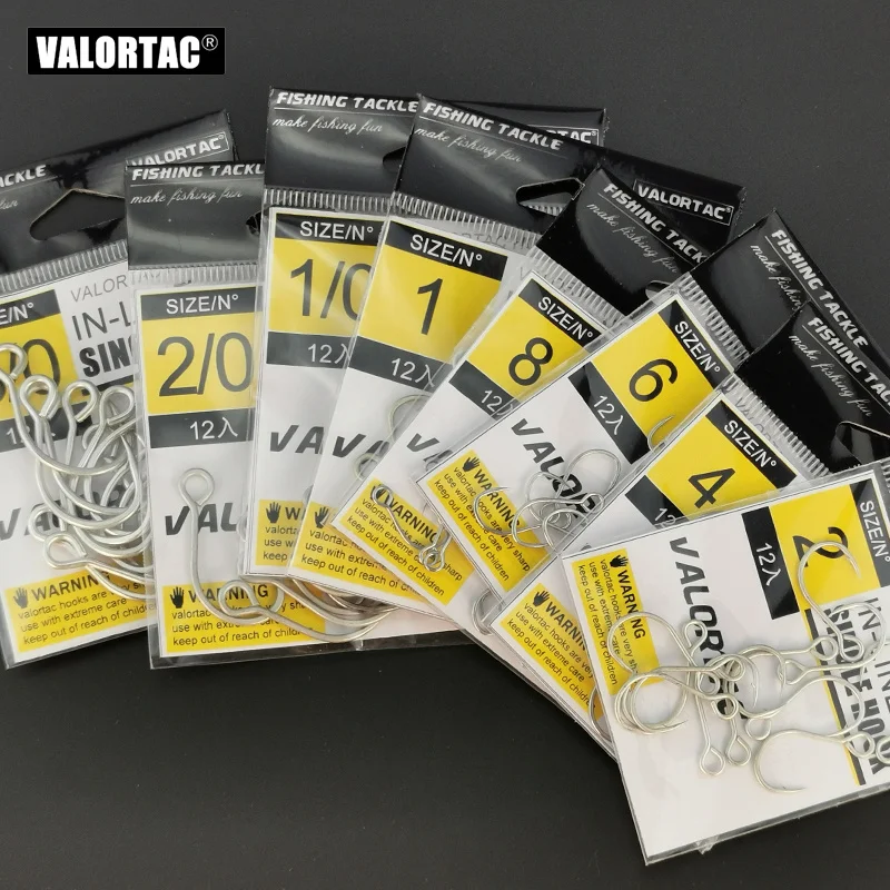 12pcs/pack  Inline Fishing Hoo - Fishing Hook Offset のレビューと価格