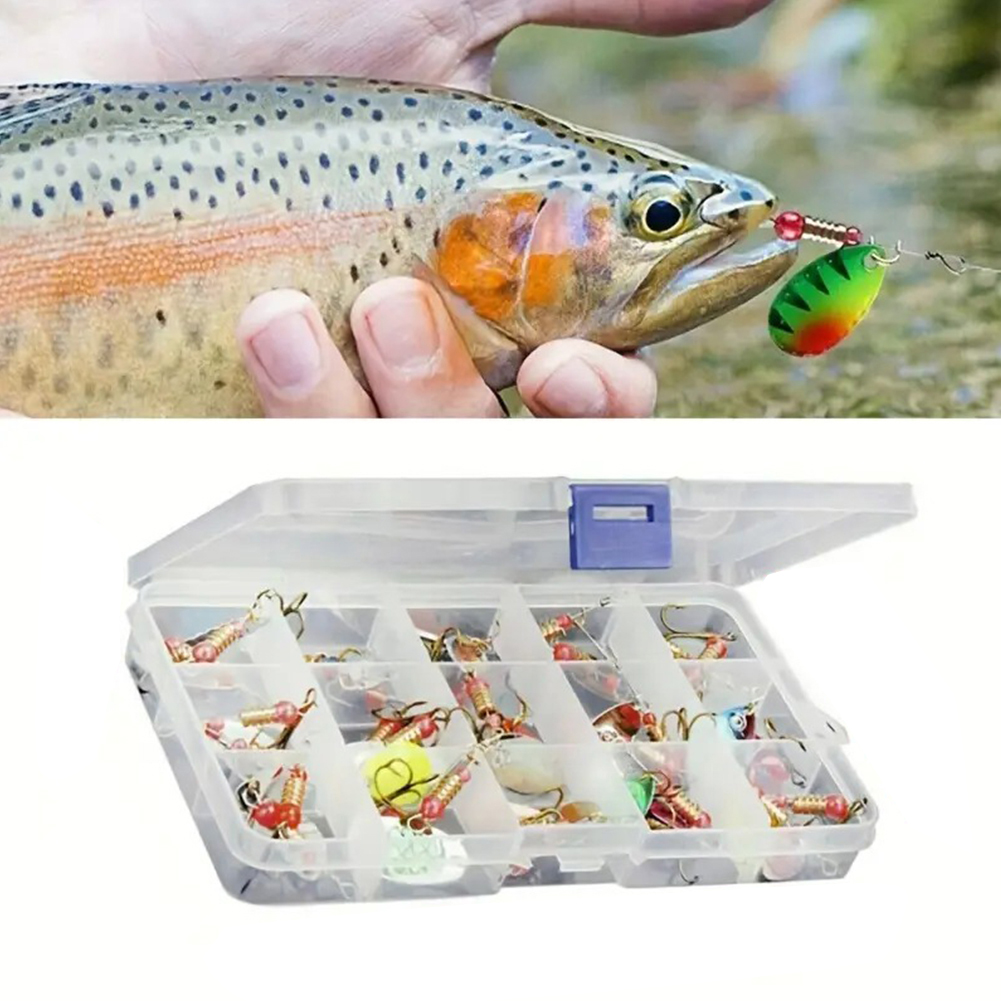 30pcs Metal Spoon Spinner Fish - Fishing Hook Treble のレビューと価格