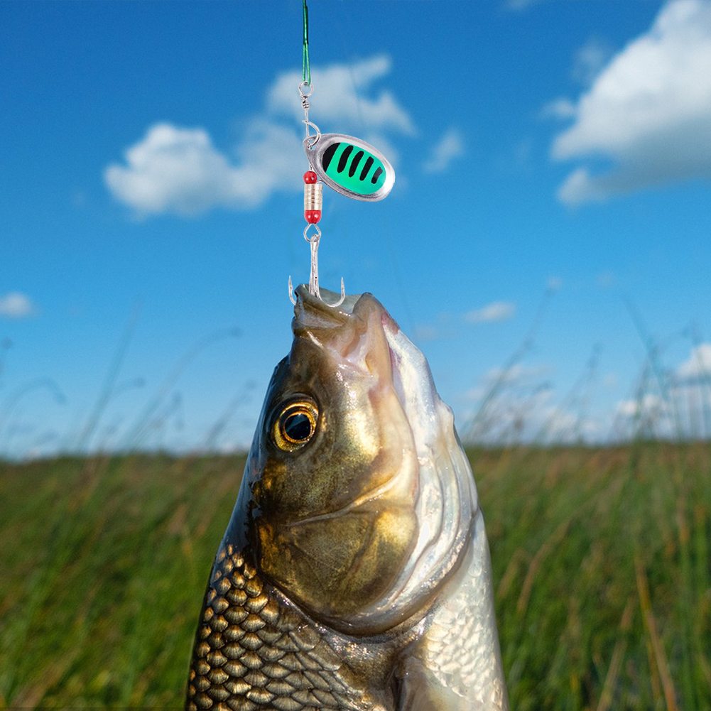 30pcs Metal Spoon Spinner Fish - Fishing Hook Treble のレビューと価格
