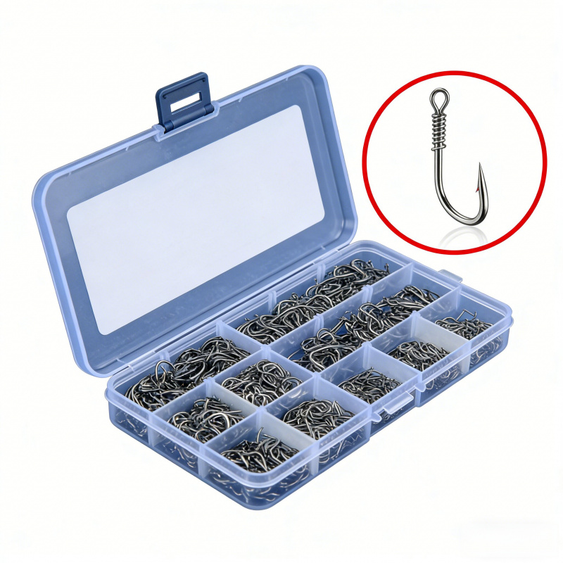 5pcs Metal Jig Head Worm Hooks - Fishing Hook Weedless のレビューと価格