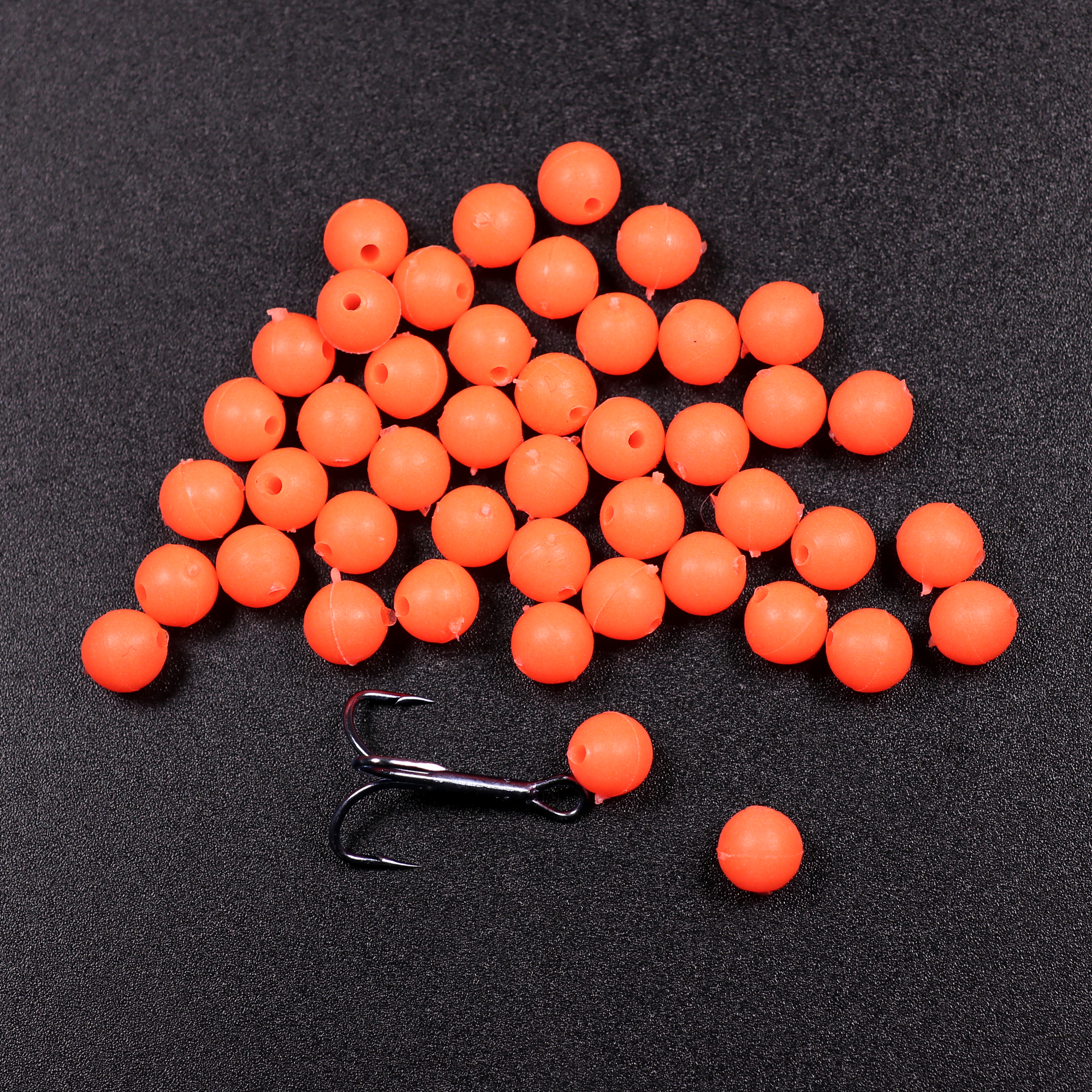 Wifreo 100PCS Oval Soft Ruber  - Fishing Hook Treble のレビューと価格